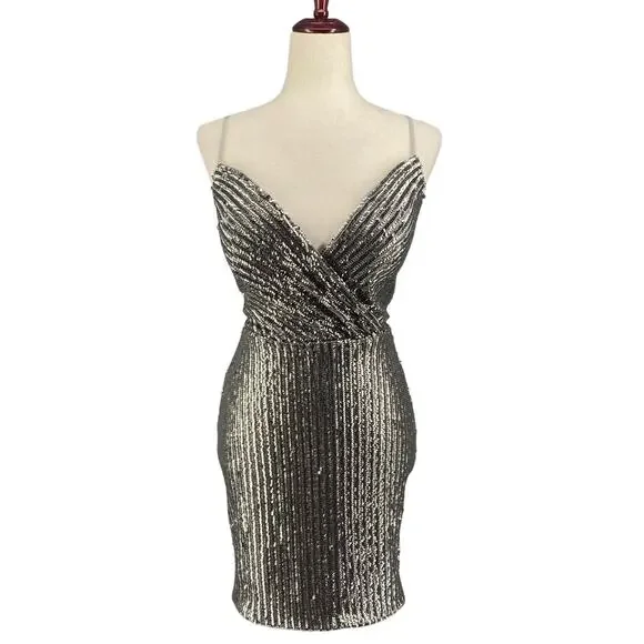 knee length dresses for ladies Sequin-Lace Short Homecoming Dress main image 0
